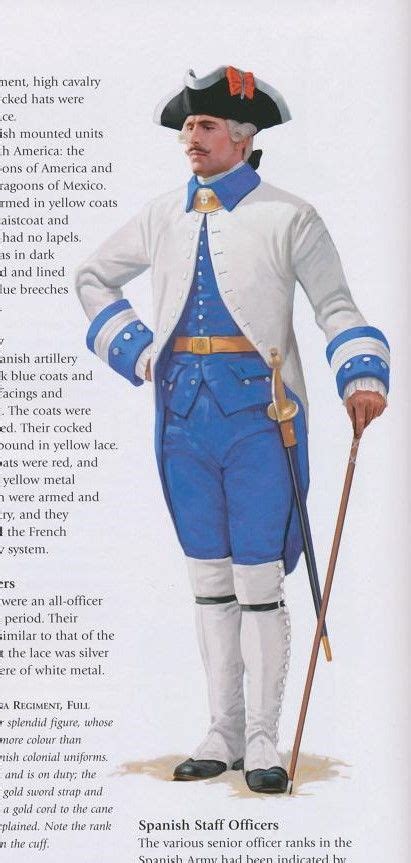 Spain Louisiana Regiment Colonel Full Dress 1779 American Revolutionary War American War