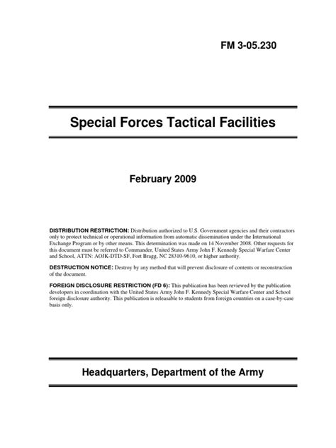 5 Special Forces Facilities