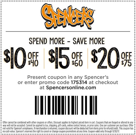 5 Spencers Coupon Codes