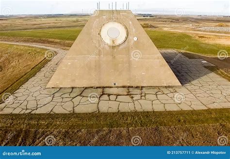 The Building Of The Radio Radar In The Form Of A Pyramid On Military Base Missile Site Radar