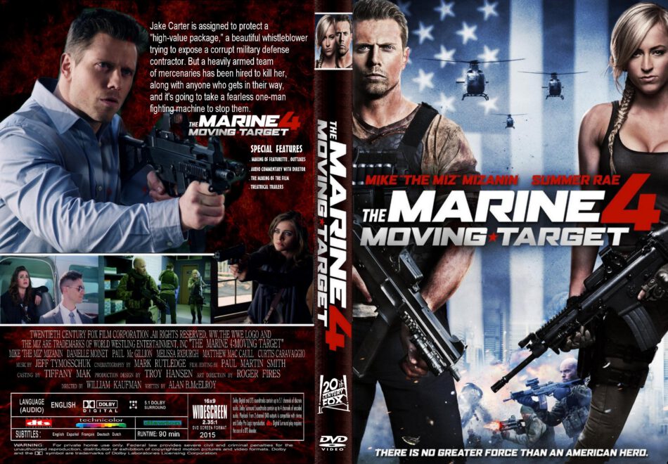 The Marine 4 Moving Target Dvd Cover Label 2015 R1 Custom Art