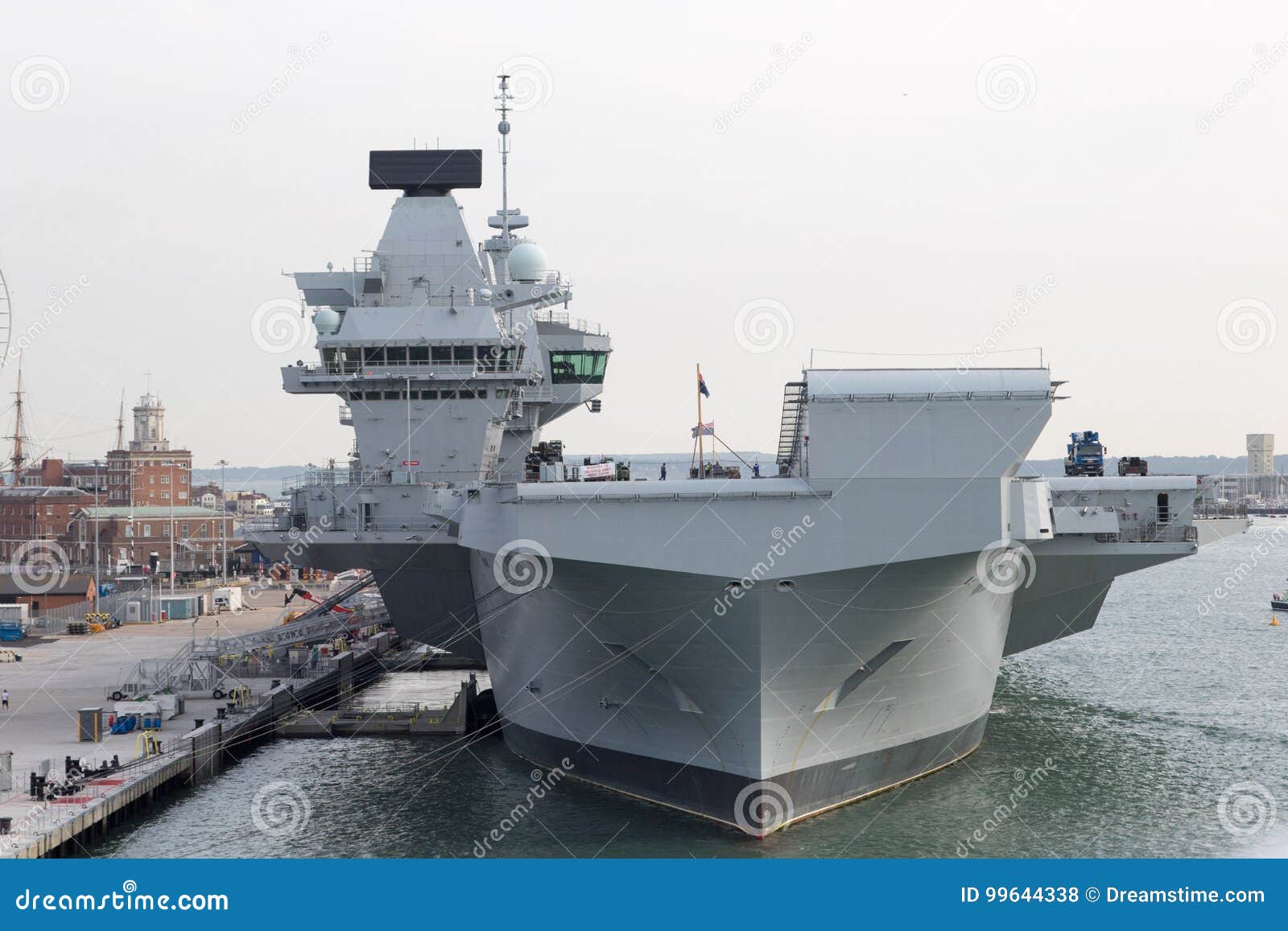 UK Aircraft Carrier in Portsmouth