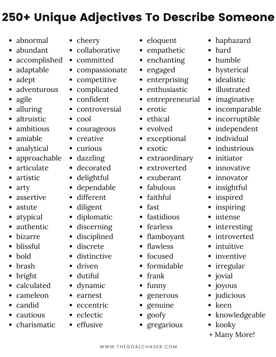 Unique Adjectives To Describe War