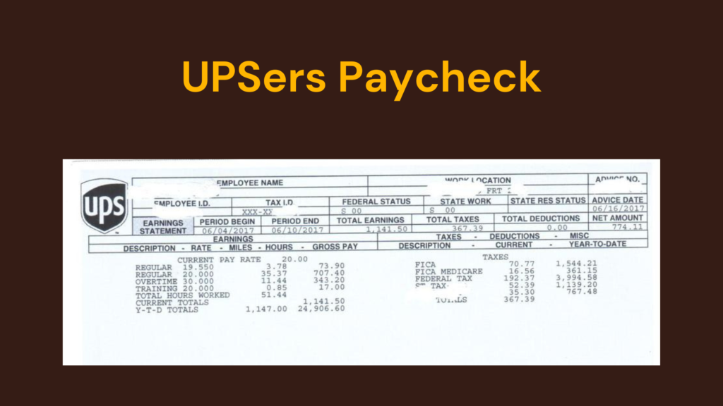 Upsers Paycheck How To View Check Pay Stubs Online