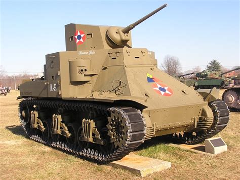 5 WW2 US Army Light Tanks