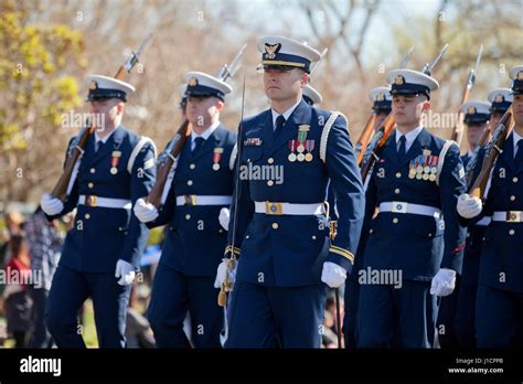 Us Coast Guard Honor Guard Marching During Parade Washington Dc Usa Stock Photo Alamy