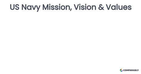 Us Navy Mission Vision Values Comparably