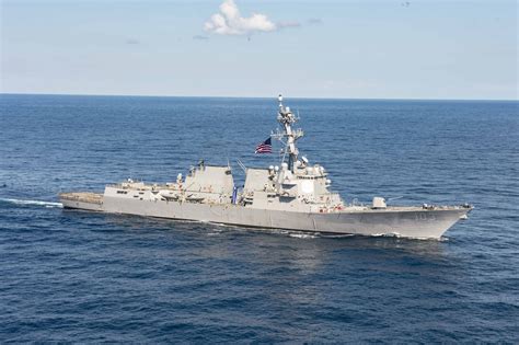 Us Navy Ships Ddg 103 Uss Truxtun And T Ah 20 Usns Comfort Between Deployments In The Norfolk