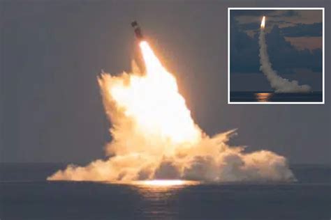 Us Submarine Launches Trident Ii Nuclear Missiles In Stunning Show Of Strength After China S