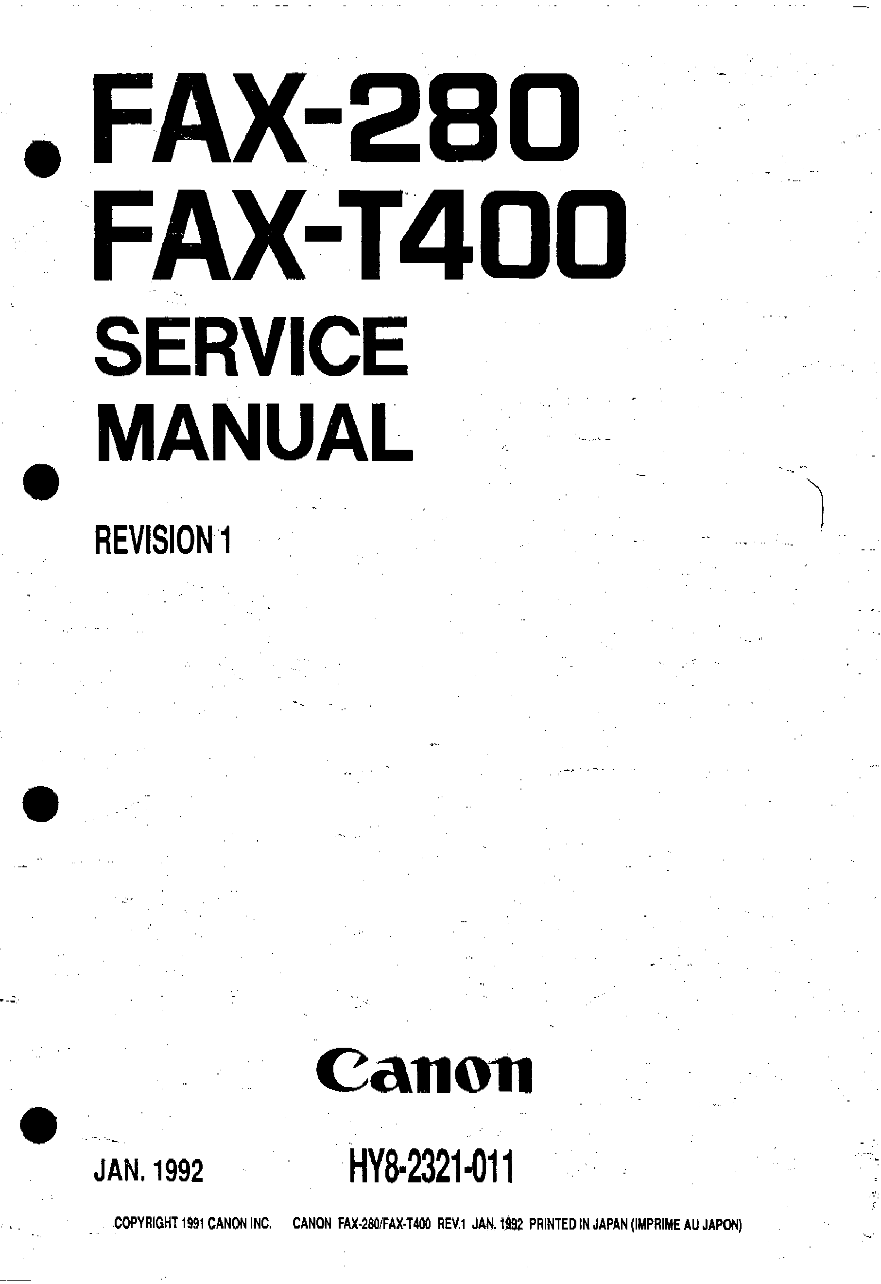 User Manual Canon Fax L120 English 58 Pages