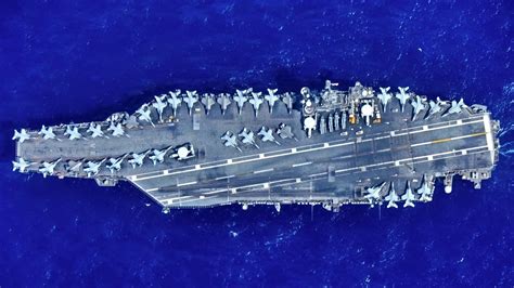 Uss Abraham Lincoln Aircraft Carrier With Fleet Photo One Big Photo