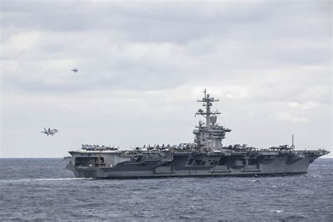 Uss Carl Vinson Strike Group With Japan Naval Force In Philippines Sea Youtube