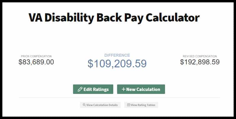 Va Back Pay Calculator From Woods And Woods Certified Va Lawyers