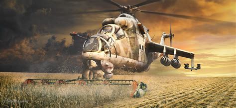 Wallpaper Id 1819242 Helicopter Mi 24 Gunship Military Russia Hind Russian 4K