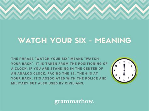 6 Ways Watch Your Six