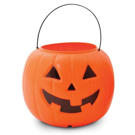 Way To Celebrate Halloween Pumpkin Treat Pail Orange Walmart Com Walmart Com