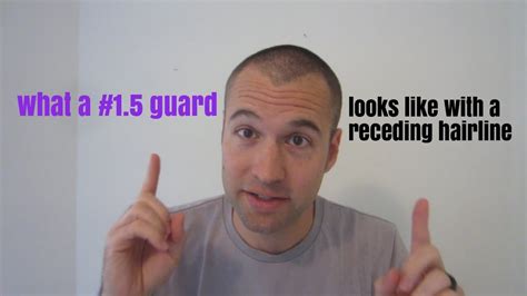 What A 1 5 Guard Buzz Cut Looks Like With A Receding Hairline Youtube