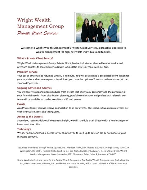 What We Do Wright Wealth Management