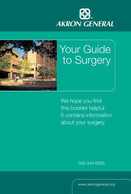 Your Guide To Surgery Akron General Medical Center